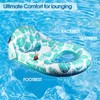 COOLCOOLDEE Pool Lounge Float with Canopy UPF50+,Extra Large Pool Floats