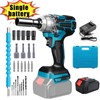 1/2 Inch Cordless Impact Wrench, Torque 258ft-lbs(350N.m), 3500 RPM, 36V