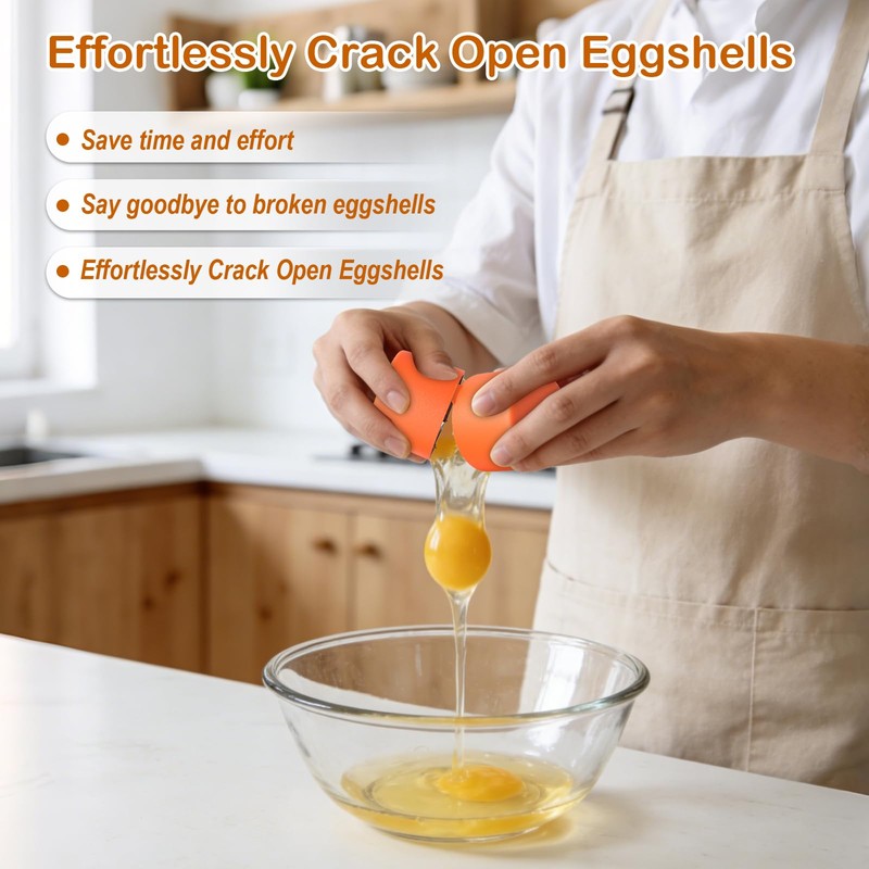 2026 New Upgrade Egg Cracker, Silicone Egg Shell Opener Suitable