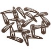 HAARallerliebst Ribbed Hair Clips (20 Pieces | Brown | 5