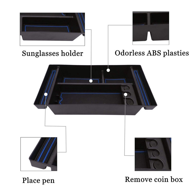 JOJOMARK Center Console Organizer Tray fits for 2019-2022 GMC Sierra/Chevy
