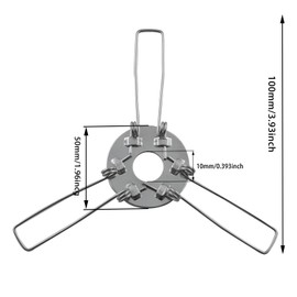 JianLing 20PCS 3 Fork Lampshade Spring Clip 100mm Clip On Adapter for Lamp Base DIY Lighting Accessories Clamp Type Fixing Suitable for Lamps and Light Fixtures