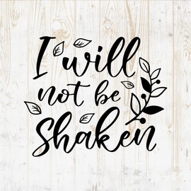 6 in Christian Quote Sticker - God Lord Religious Cross Jesus Bible Verse - Vinyl Decal for Wall Car Home Bike Bottle Phone Laptop DWSV208