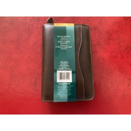 Day-Timer Wire-Bound Leather Organizer System Agenda Brown # 68444