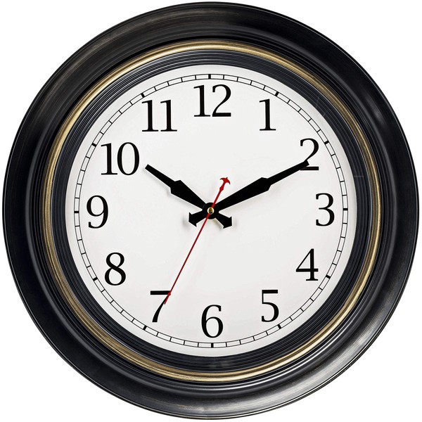 Bernhard Products Large Wall Clock 18" Quality Quartz Silent Non
