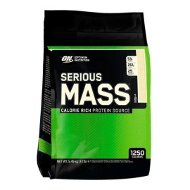 Suplemento En Polvo Optimum Nutrition Serious Mass Carbohidratos Sabor Vainilla En Bolsa De 5.44kg