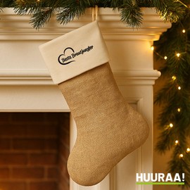 Huuraa Christmas Stocking Best Bridesmaid Heart Gift Beige Jute Best Bridesmaid Gift Idea