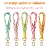 Boho Macrame Wristlet Strap for Keys - Cute Crochet Keychain