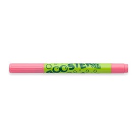 JOLLY Booster XL, 12 Pens, Pink, Refillable and Non-Toxic Fibre Tip Pens for Toddlers Aged 3 and Above, Washable Ink, Interchangeable Tips, Invisible Tip