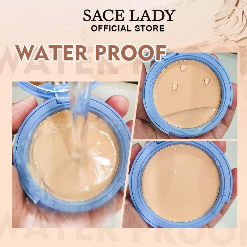 SACE LADY Oil Control Face Setting Powder,Waterproof Long Lasting Pressed