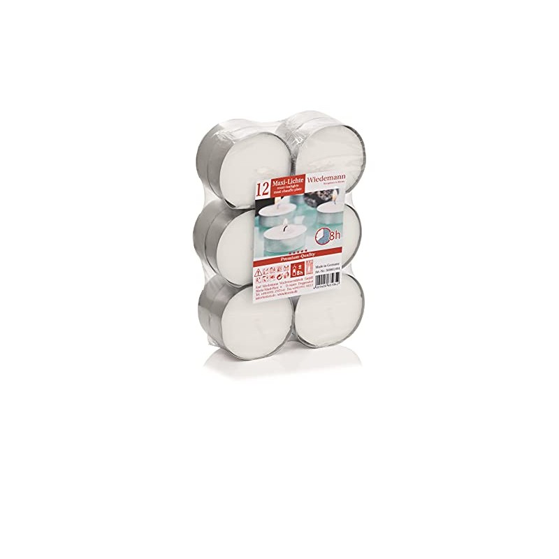 Wiedemann Wax Flat Pack Maxi Tea Lights – 1.9 x