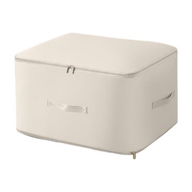 ALI2 Compression Packing Cubes 54x42x60cm,Portables Packing Organisers with Handle and Zipper,Travel Packing Cubes,Travel Bags Organiser Large for Compression Duvet,Clothes (Beige, 54x42x60cm)