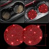 NBTEPEM 27 PCs Red Bling Car Accessories Set for Women,