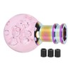 Manual Shift Knob Gear Stick Shifter Pink Crystal Bubble with