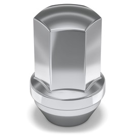 White Knight M14x1.5 Lug Nuts for Select GM and CDJR, Solid Piece Factory Style Chrome Long (1.75") Duplex Bulge Acorn - 1709DL-4 (4 Pack)