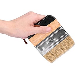 Walfront 3 Piezas Pintura Tiza Encerado Pinceles para Fregar Y Pinceles de Pintura Redondos para Muebles de Decoración del Hogar Pintura Grande de Bricolaje, Cepillo De Pintura