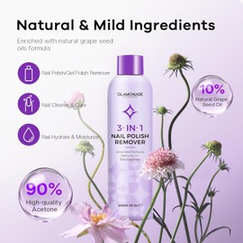 Uv Nagellackentferner: Soak off Gel Uv Nagellackentferner Angereichert Mit Natürlichem Traubenkernöl 8 Fl oz für Acryl Nagelkleber Dip Pulver für Home Salon