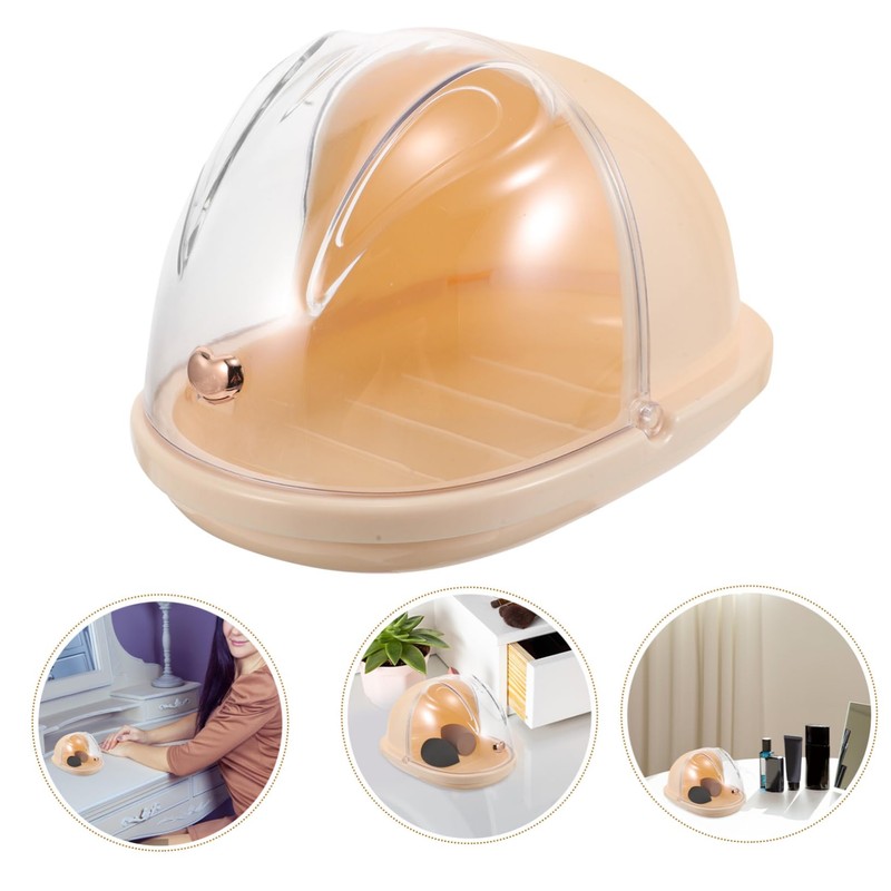 Healvian Countertop Makeup Sponge Holder Cute Rabbit Design Storage Case