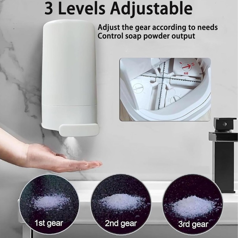 Lyfengdeam Wall-Mounted Manual Soap Grinder Box, Waterproof Bar Soap Dispenser,