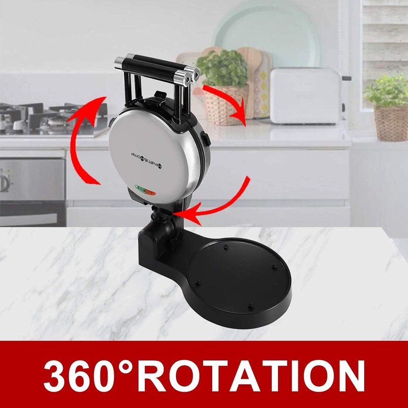 Health and Home 360 Rotating Belgian Multifunction Nonstick Baking Waffle