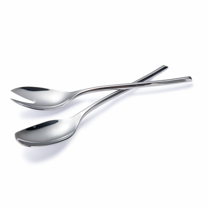 IMEEA&reg; 2-Piece 10inch Heavy Duty 18/10 Stainless Steel Salad Spoon