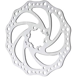 160mm Disc Brake Rotor Stainless Steel Bike Disc Brake Rotor 6 Bolts for Most Bicycle Road Bike Mountain Bike BMX MTB 2-pack