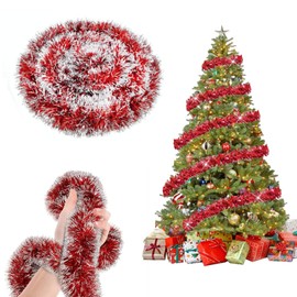 10 m Christmas Garland, Fir Garland, Christmas Tinsel Garland, Christmas Garland Outdoor, Garland Christmas Stairs, for Outdoor Indoor Christmas Decorative Garland (A)