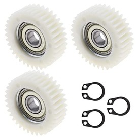 3PCS 36 Teeth E-Bike Wheel Hub Motor Planetary Gears with Bearing Compatible with Bafang Motor 38mm Diameter Nylon Motor Gear