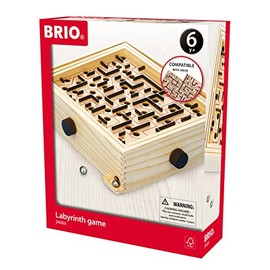 BRIO 34000 Labyrinth Game - Classic Mind-Challenging Maze | Enhances Concentration and Coordination | Perfect for Kids Age 6 and Up | Over 3 Million Units Sold