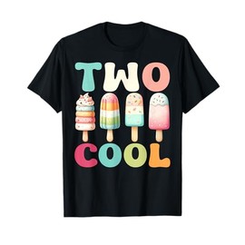 Kids 2 Years Old Too Cool Popsicles Second Birthday Party T-Shirt