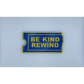 Blockbuster Video BE KIND REWIND 3D printed logo Decoration Sign XL