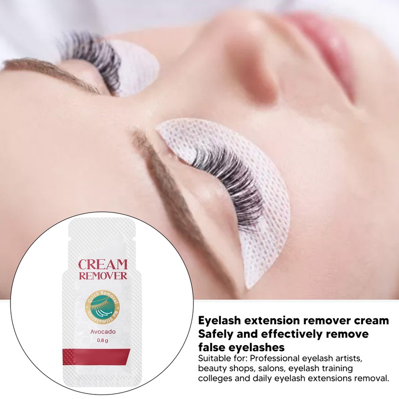 10 Pack Eyelash Extension Remover Cream Low Irritation Fast Dissolving