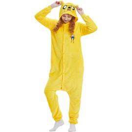 GLADCOS Unisex Adults Costumes Cosplay Dog Onesie Pajamas Yellow XL