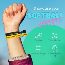 Infinity Collection Softball Hair Accessories, Girls Softball Hair Ties, Perfect Softball Player and Softball Teams