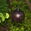 5.9in Solar Lantern Garden Garden LED Solar Hanging Lights Round