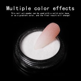 SMAILXIIYUE Nail Glitter Powder Black White Sliver Dust Sugar Powder,Sugar Glitter for Nails,Candy Coat Cosmetic Festival Powder DIY Nail,Sweater Design Manicure Decorations DIY Crafts (01)