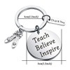 CHOORO Dance Teacher Appreciation Gift Dance Teacher Keychain Teach Believe