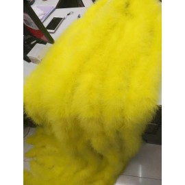 Feather Paradise Yellow Marabou Fluffy Boa 6 feet 2 Yards 50g Very Thick