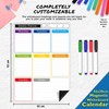 Magnetic Whiteboard for Fridge: Multi-Functional Portrait Weekly Planner, Meal Planner,