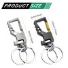 ASIRYVA 2 Pcs Keyrings for Men, Metal Quick Release Detachable