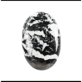 Zebrapalma Stone, Worry Stones, Natural Oval Worry Stone, Natural Stone for Balancing Reiki, Therapy, Meditation (Zebra Stone, 70-80g)