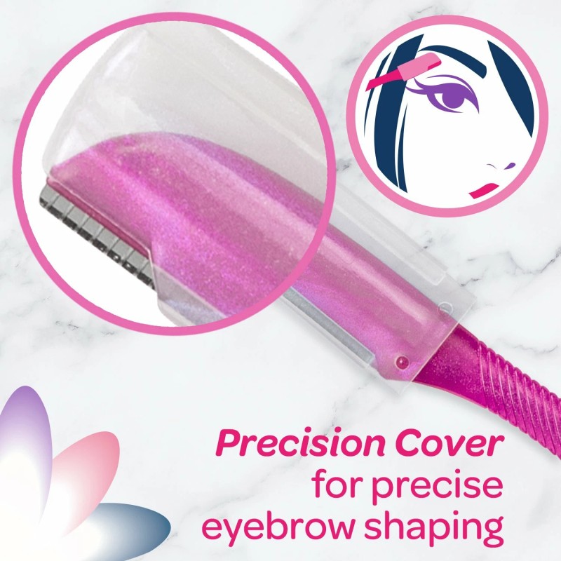 Schick Silk Touch-up Multipurpose Exfoliating Dermaplaning Tool, Eyebrow...