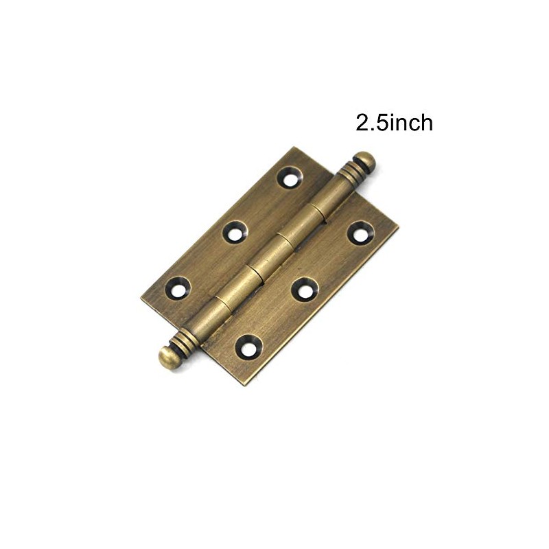 4Pack Decorative Antique Brass Kitchen Cabinet Hinges Bronze Furniture Cupboard