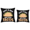 Funny Taco Lover Just A Boy Who Loves Tacos Mexican