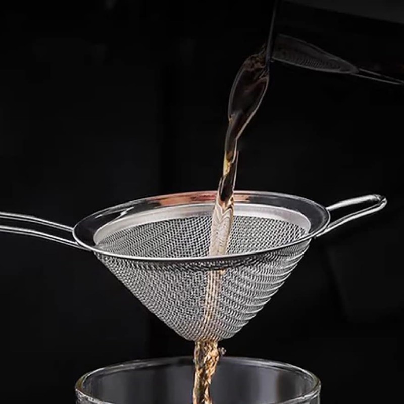 Cocktail Strainer, 2 Pack Stainless Steel Cocktail Sieve Tea Strainer,