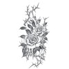5 Sheets Temporary Rose Thorns Tattoo Arm Tattoo Thorns and