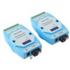 2Pcs RS485/422/232 Fiber Optic Converter Bidirectional Transimitter Receiver Modem Transmission