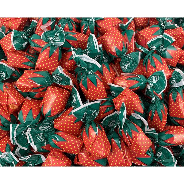 LaetaFood Pack, Arcor Strawberry Filled Hard Candy Bon Bons (One Pound Bag)