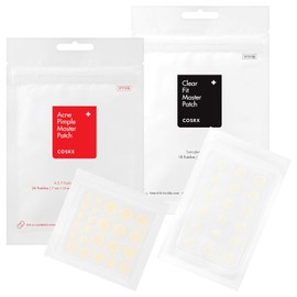 [1 + 1 Pack] COSRX Acne Pimple Master Patch + COSRX Clear Fit Master Patch - Hydrocolloid Pimple Spot Remover