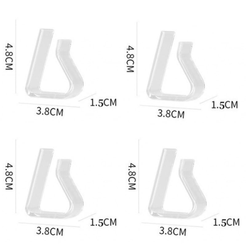 Clear Tablecloth Clips – 4-Pack Non-Slip Table Cover Holders –